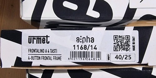 Urmet alpha 1168 frontale a - alpha, 1168/14