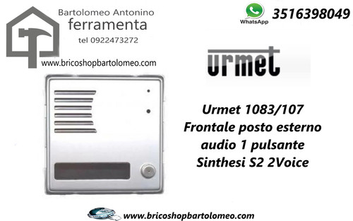Urmet 1083 107 - 1083/107, frontale